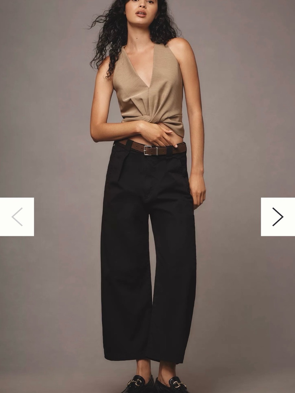 Citizens of Humanity Cara Cropped Pleated Trousers